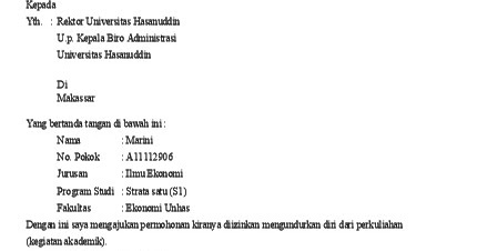 Detail Contoh Surat Pengunduran Diri Dosen Nomer 34