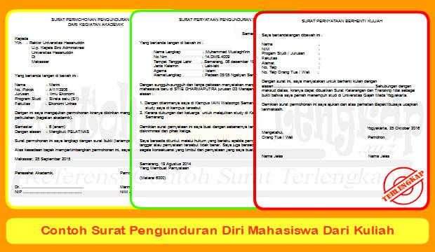 Detail Contoh Surat Pengunduran Diri Kuliah Nomer 47