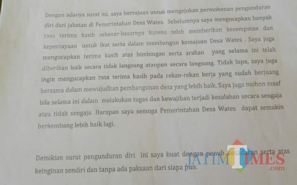 Detail Contoh Surat Pengunduran Diri Rt Nomer 31