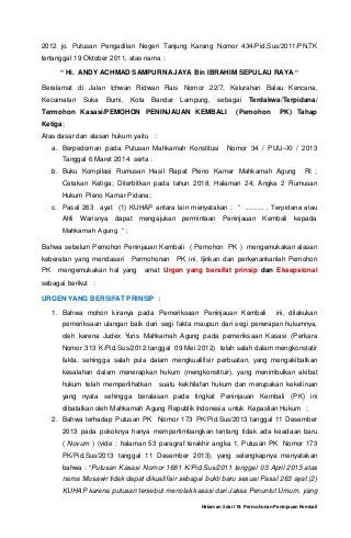 Detail Contoh Surat Peninjauan Kembali Nomer 37