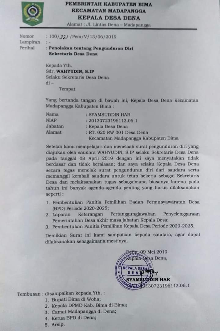 Detail Contoh Surat Penolakan Nomer 54