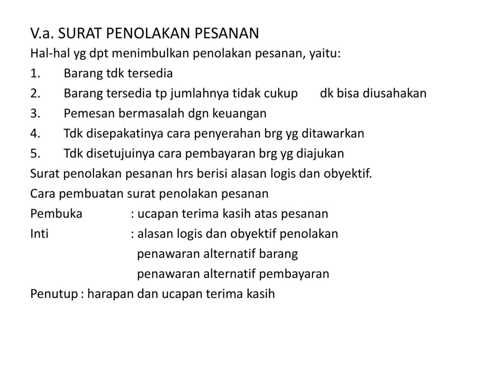 Detail Contoh Surat Penolakan Kerjasama Perusahaan Nomer 49