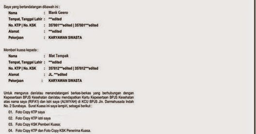 Detail Contoh Surat Penonaktifan Bpjs Kesehatan Nomer 8