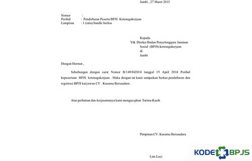 Detail Contoh Surat Penonaktifan Bpjs Kesehatan Dari Perusahaan Koleksi Nomer 8