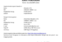 Detail Contoh Surat Penugasan Audit Nomer 12