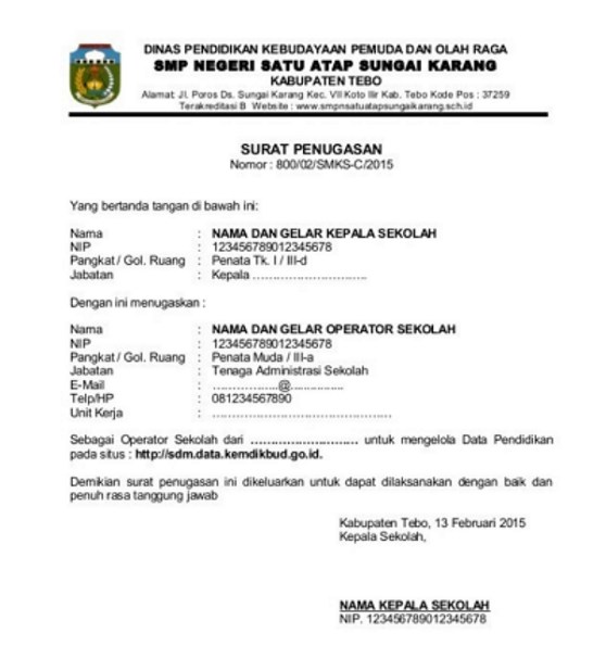 Detail Contoh Surat Penugasan Kerja Koleksi Nomer 9