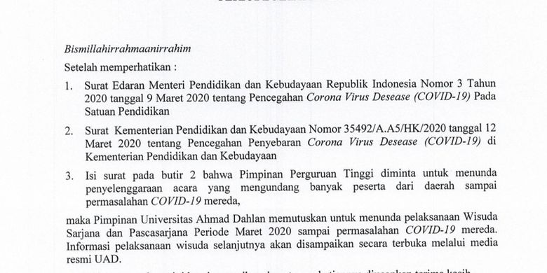 Detail Contoh Surat Penundaan Kegiatan Nomer 40