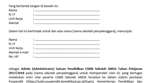 Detail Contoh Surat Penunjukan Kerjasama Nomer 54