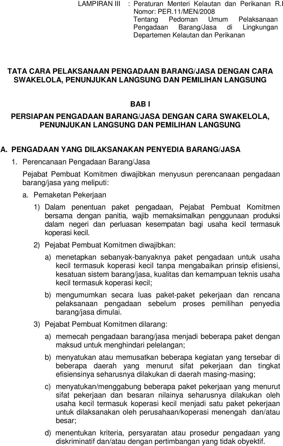 Detail Contoh Surat Penunjukan Langsung Pengadaan Barang Nomer 24