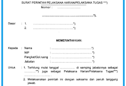 Detail Contoh Surat Penunjukan Pelaksana Harian Nomer 28