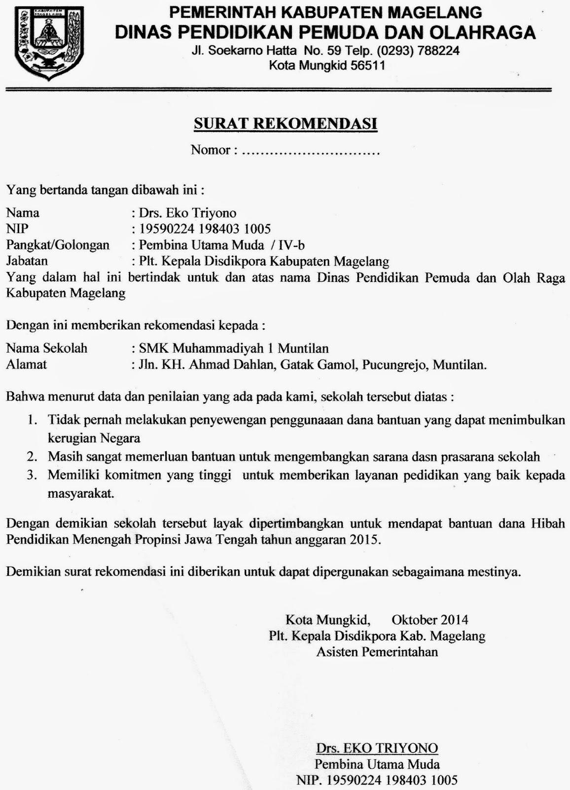 Detail Contoh Surat Penunjukan Pelaksana Tugas Kepala Sekolah Nomer 8