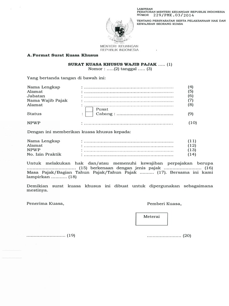 Detail Contoh Surat Penunjukan Pengurus Efin Nomer 16
