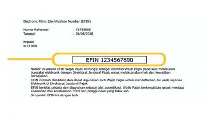 Detail Contoh Surat Penunjukan Pengurus Efin Nomer 40