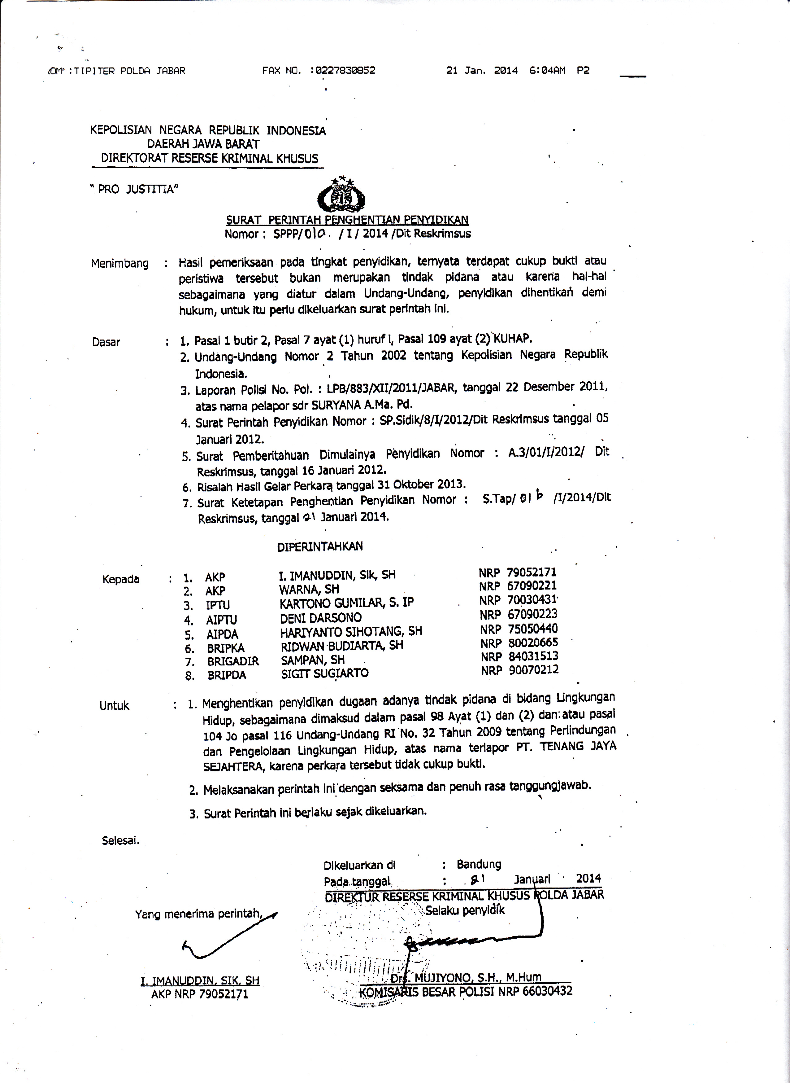 Detail Contoh Surat Penyelidikan Nomer 13