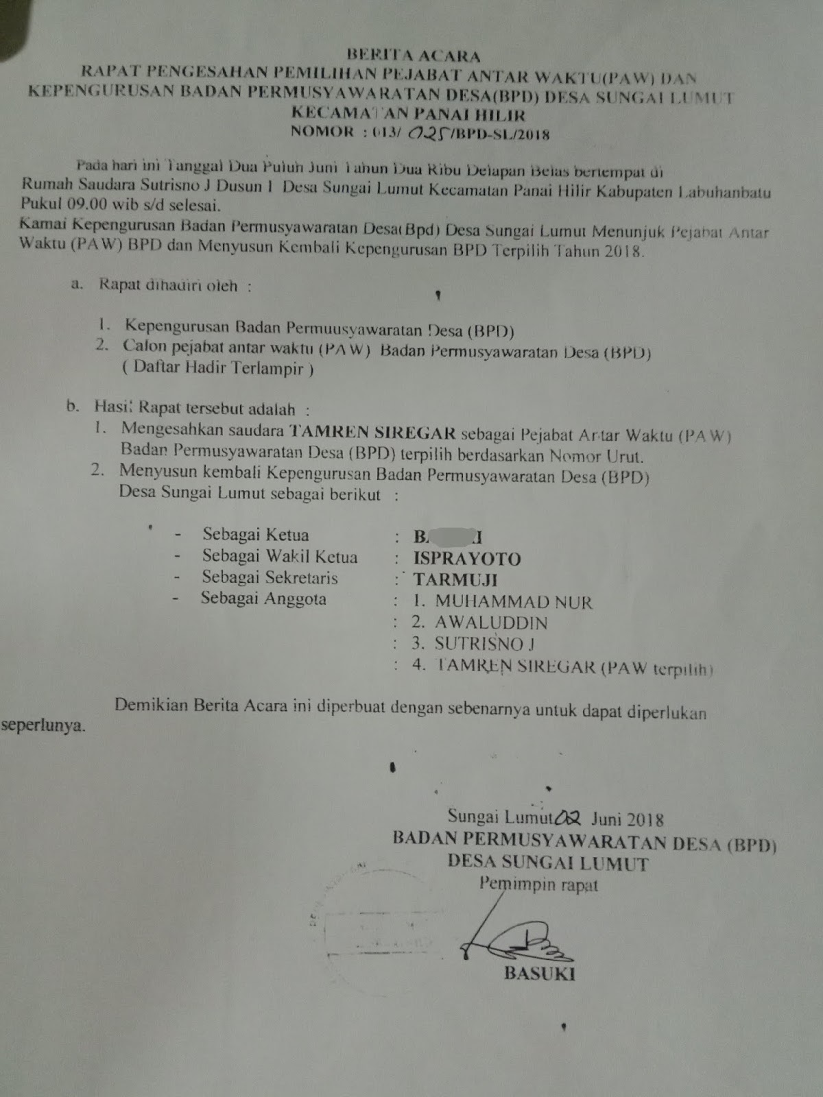 Detail Contoh Surat Pergantian Antar Waktu Nomer 18