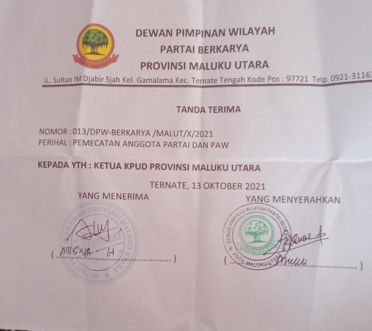 Detail Contoh Surat Pergantian Antar Waktu Nomer 35