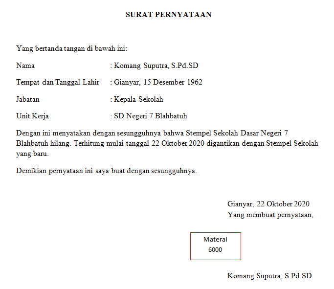 Detail Contoh Surat Pergantian Kepala Sekolah Nomer 14