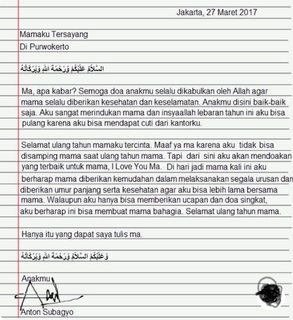 Detail Contoh Surat Peribadi Nomer 44