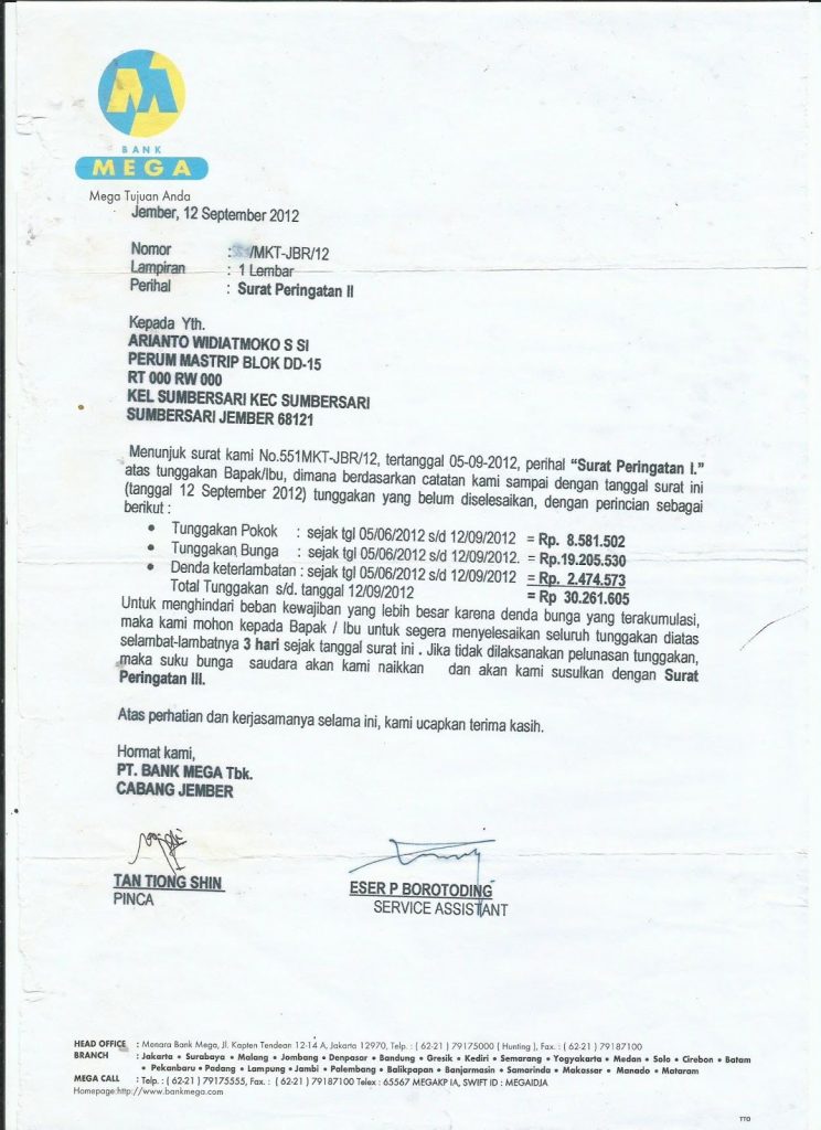 Detail Contoh Surat Peringatan 2 Nomer 54