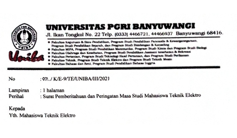 Detail Contoh Surat Peringatan Mahasiswa Nomer 44