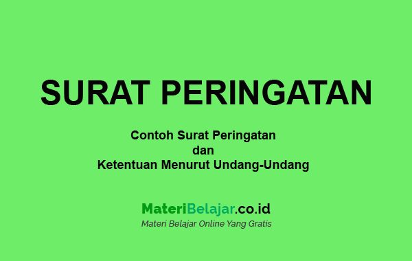 Detail Contoh Surat Peringatan Untuk Siswa Nomer 40