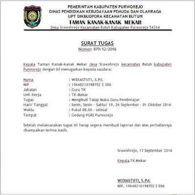 Detail Contoh Surat Perintah Dinas Nomer 19