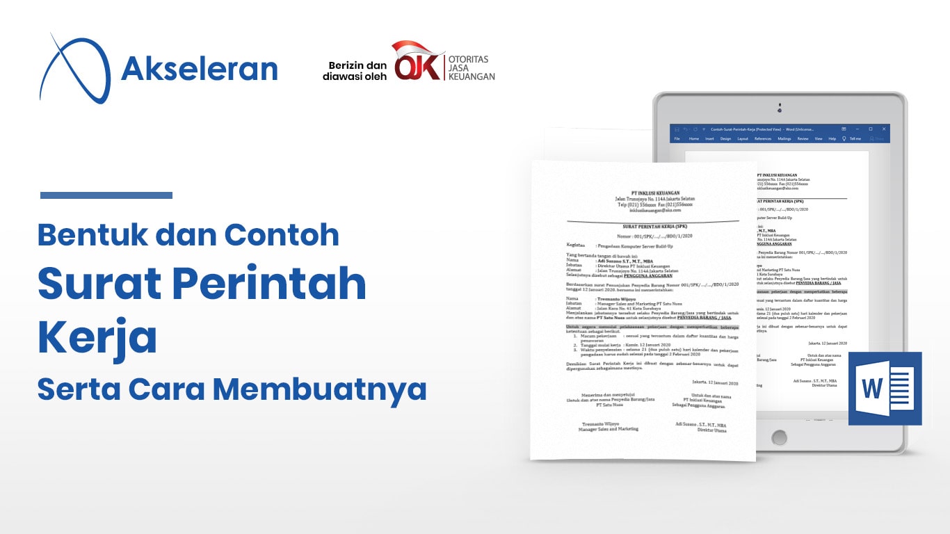 Detail Contoh Surat Perintah Kerja Pemborong Nomer 8