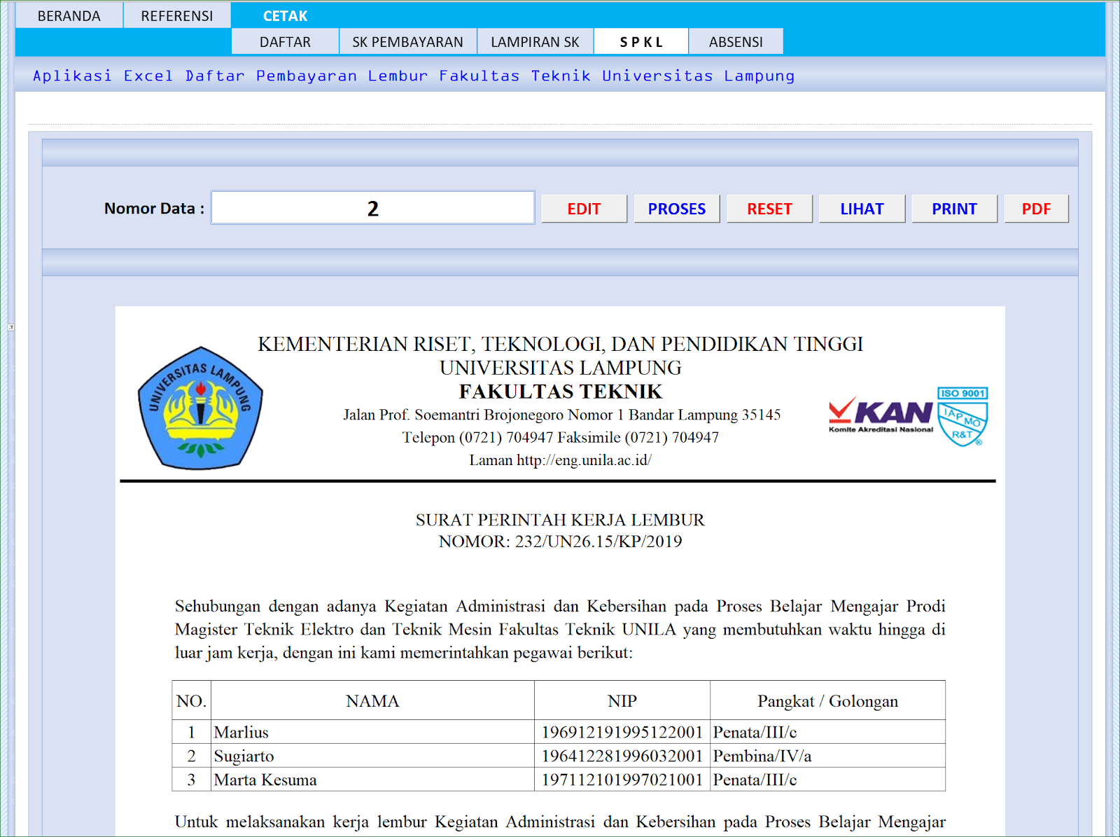 Detail Contoh Surat Perintah Lembur Nomer 35