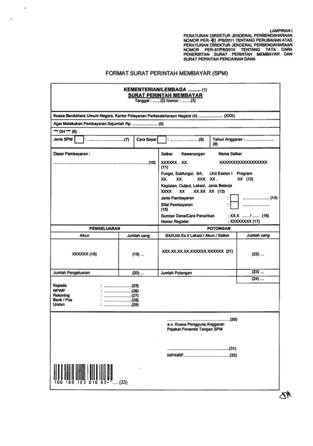 Detail Contoh Surat Perintah Membayar Nomer 11