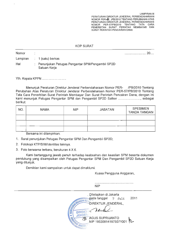 Detail Contoh Surat Perintah Pencairan Dana Nomer 14