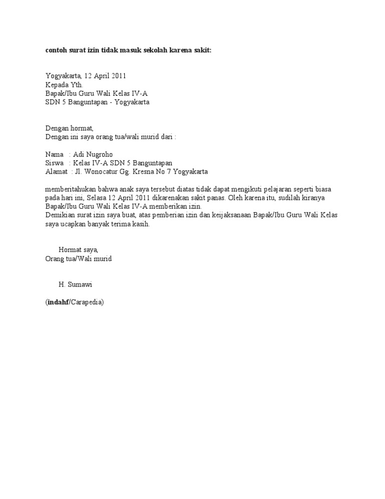 Detail Contoh Surat Perizinan Sekolah Nomer 52
