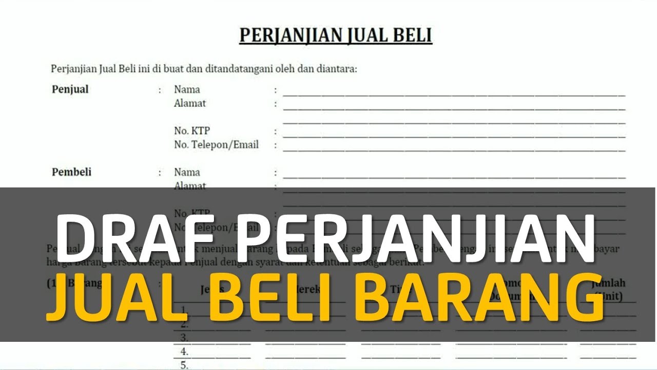 Detail Contoh Surat Perjanjian Barang Nomer 39