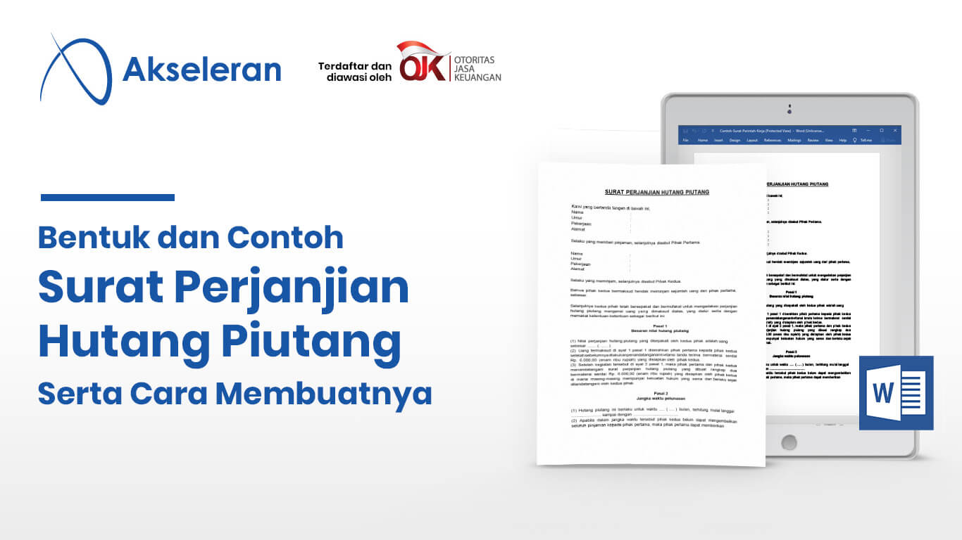 Detail Contoh Surat Perjanjian Hutang Piutang Nomer 52