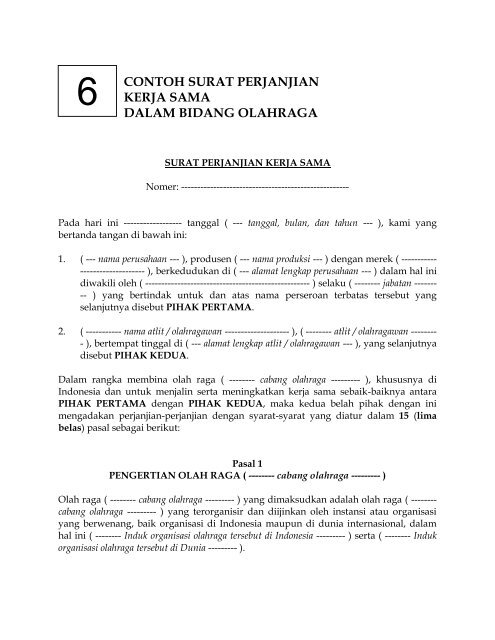 Detail Contoh Surat Perjanjian Internasional Nomer 21