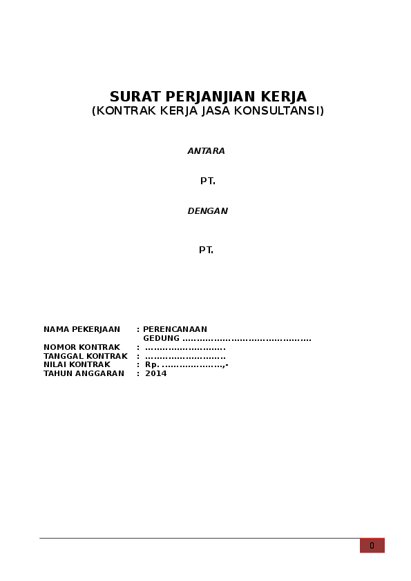 Detail Contoh Surat Perjanjian Jasa Konsultan Nomer 10