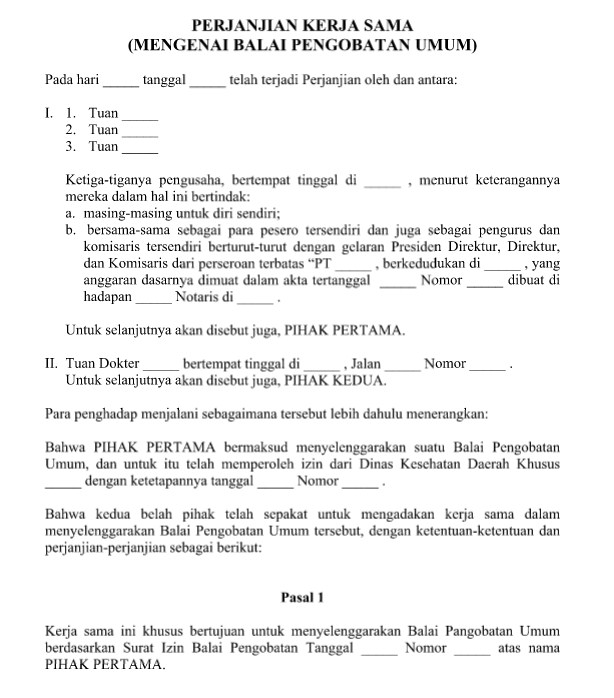 Detail Contoh Surat Perjanjian Kerja Office Boy Nomer 2