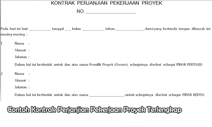 Detail Contoh Surat Perjanjian Kerja Proyek Nomer 54