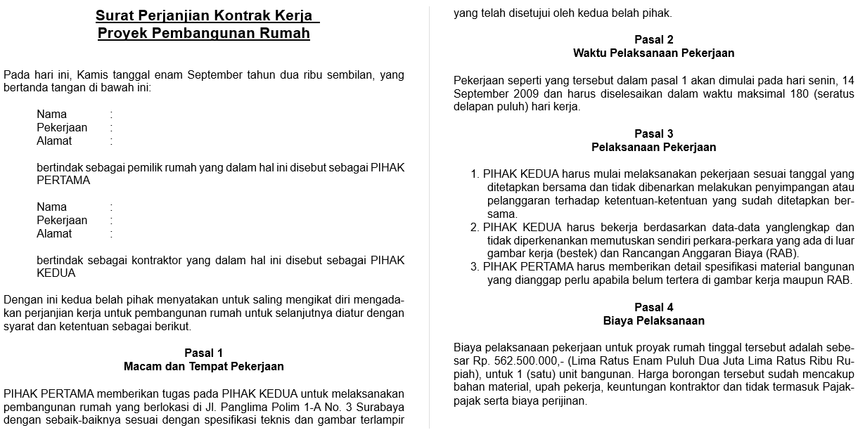 Detail Contoh Surat Perjanjian Kerja Sama Nomer 21