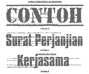 Detail Contoh Surat Perjanjian Kerja Sama Nomer 44