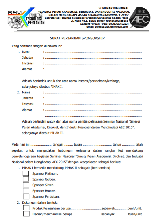 Detail Contoh Surat Perjanjian Kerjasama Partnership Nomer 41