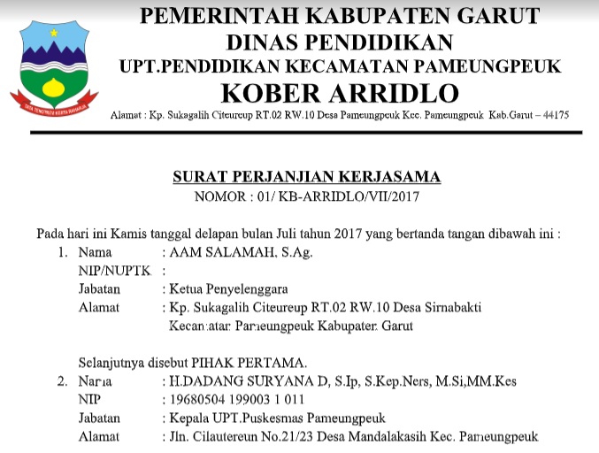 Detail Contoh Surat Perjanjian Kerjasama Sekolah Dengan Puskesmas Nomer 33