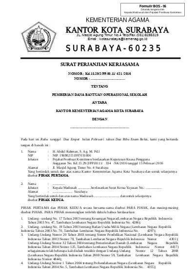 Detail Contoh Surat Perjanjian Kerjasama Sekolah Dengan Puskesmas Nomer 49