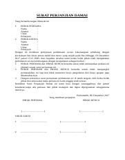 Detail Contoh Surat Perjanjian Kesepakatan Damai Nomer 4
