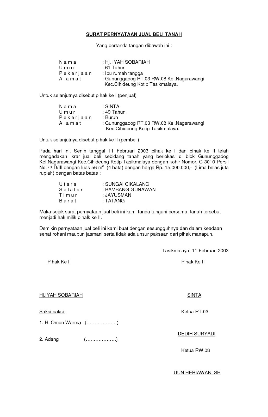 Detail Contoh Surat Perjanjian Konsinyasi Nomer 40