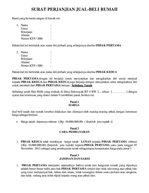 Detail Contoh Surat Perjanjian Kontrak Toko Nomer 25