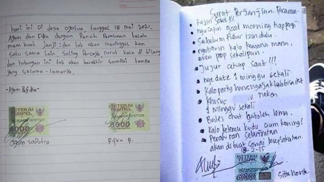 Detail Contoh Surat Perjanjian Nikah Bermaterai Nomer 27