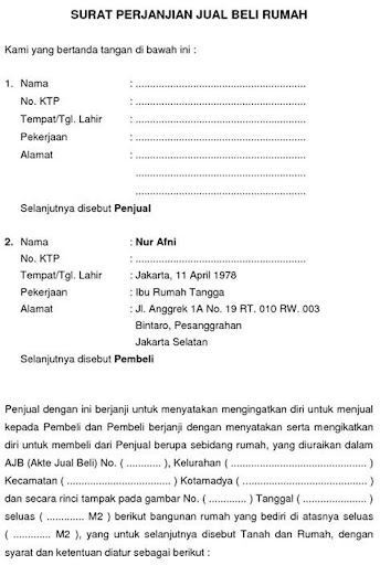 Detail Contoh Surat Perjanjian Over Kredit Nomer 38