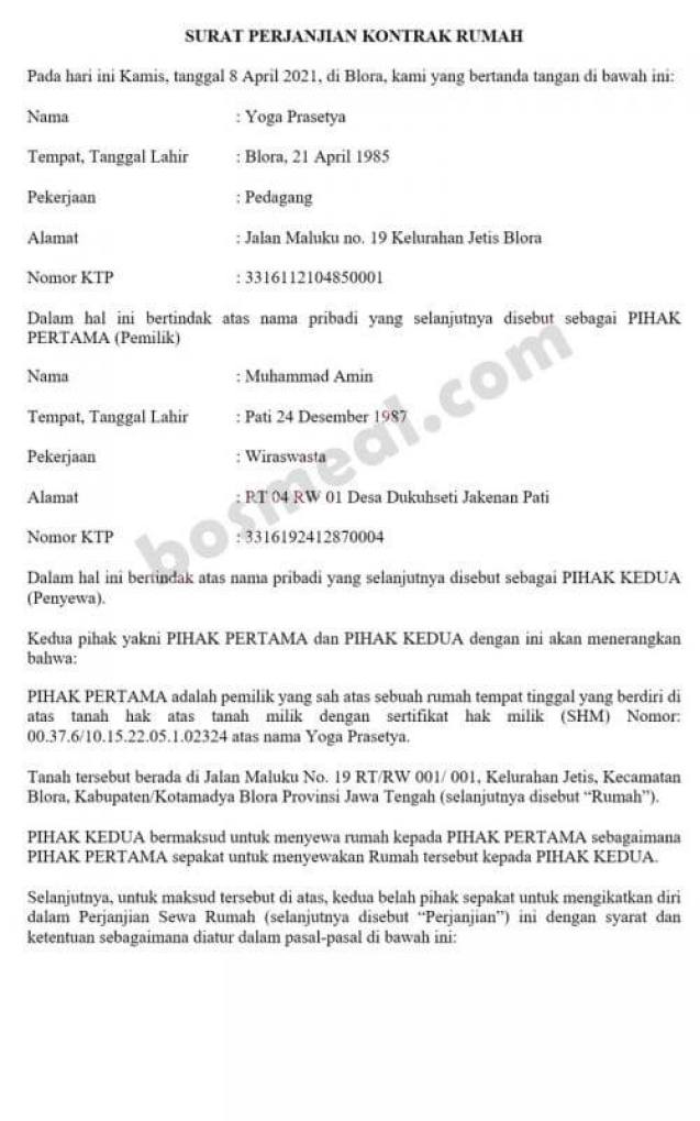 Detail Contoh Surat Perjanjian Pelunasan Hutang Dengan Jaminan Nomer 27