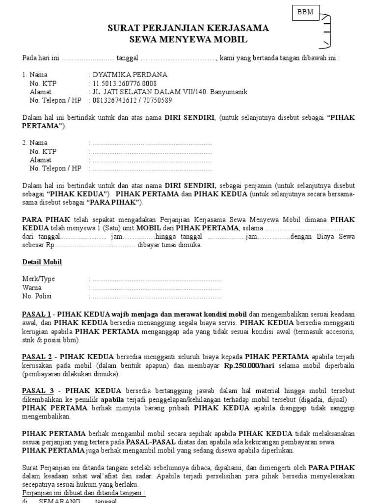 Detail Contoh Surat Perjanjian Pelunasan Hutang Dengan Jaminan Nomer 54