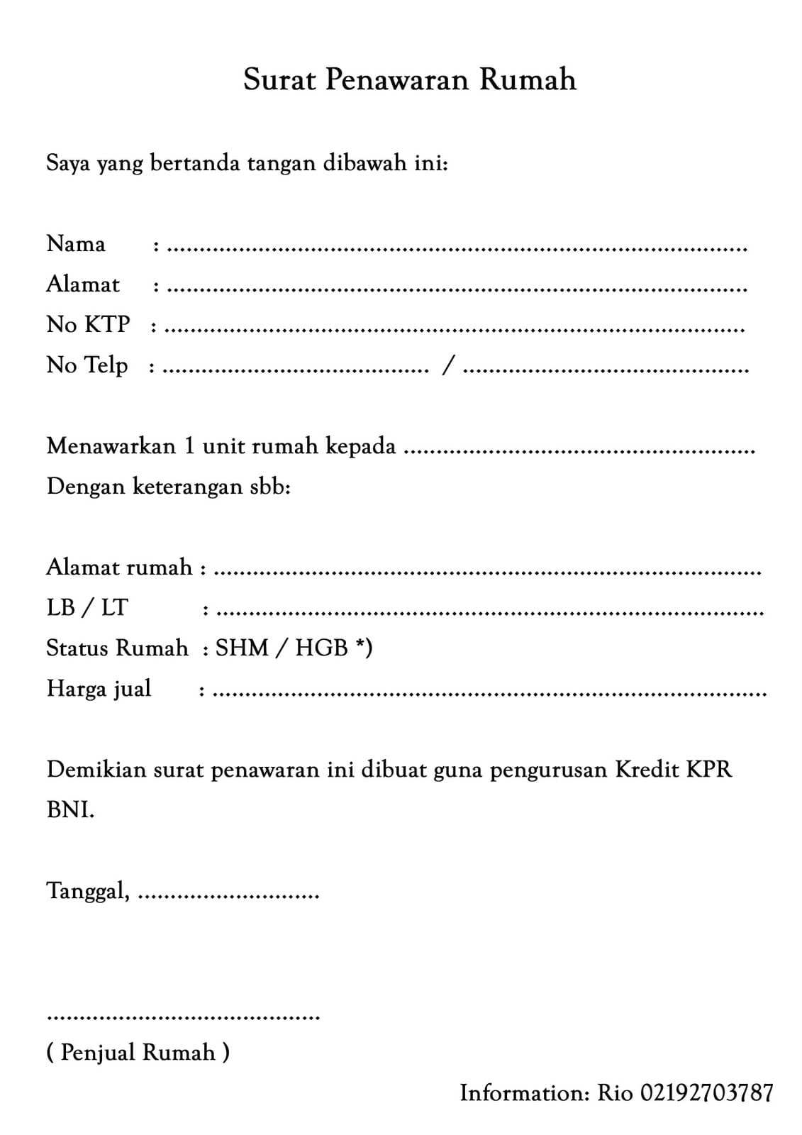 Detail Contoh Surat Perjanjian Pembangunan Rumah Nomer 39